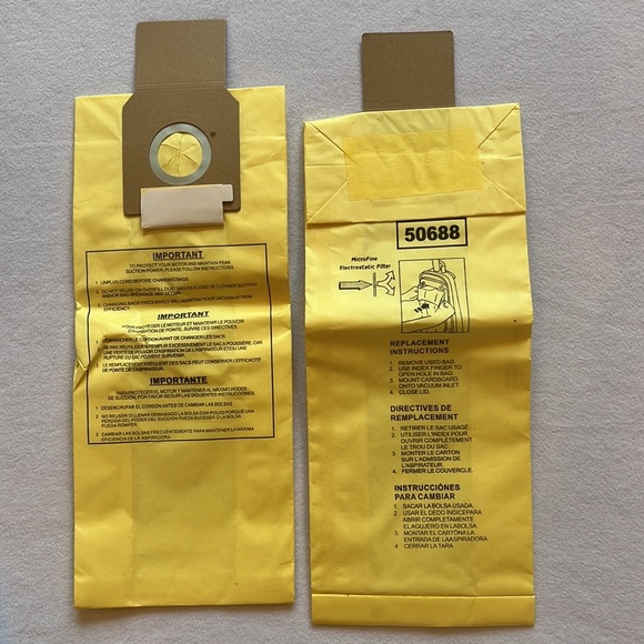 Kenmore Upright Type U 50688 50690 Vacuum Bag Set of 4 from Envirocare NEW - Picture 3 of 5